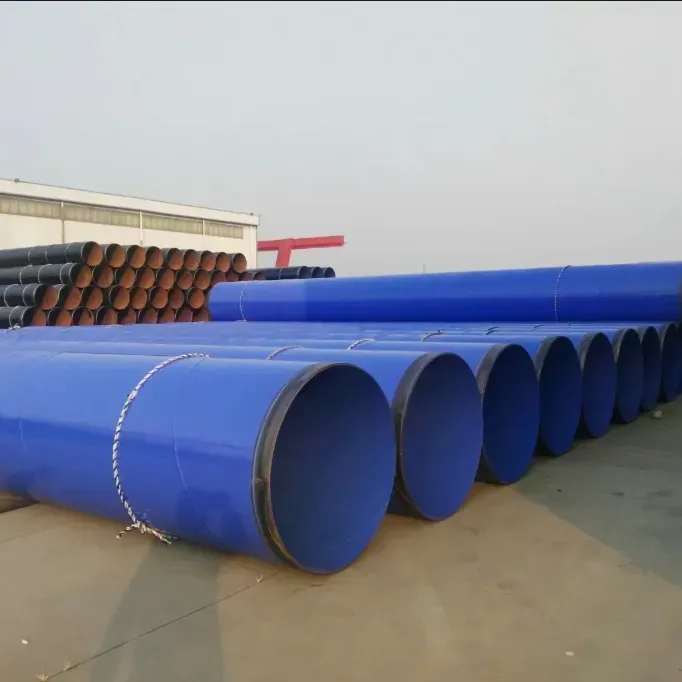 TPEP anti-corrosion steel pipe,TPEP coated steel pipe,internal FBE external 3PE pipe,3PE anti-corrosion steel pipe,fusion bonded epoxy coated pipe,anti-corrosion steel pipe supplier
