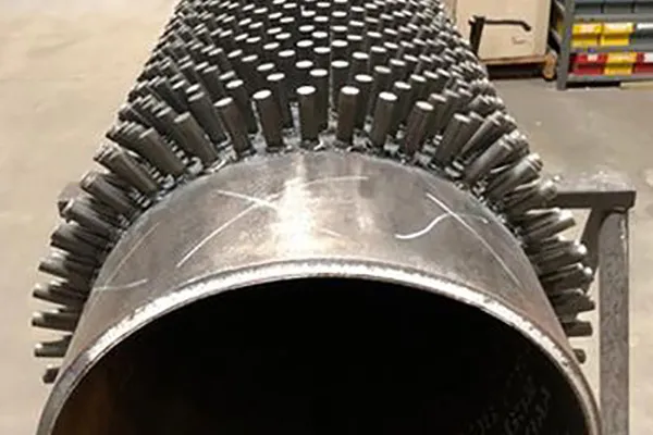 studded tube,studded tube heat exchanger,heat exchanger tube,studded tube applications,waste heat recovery tube