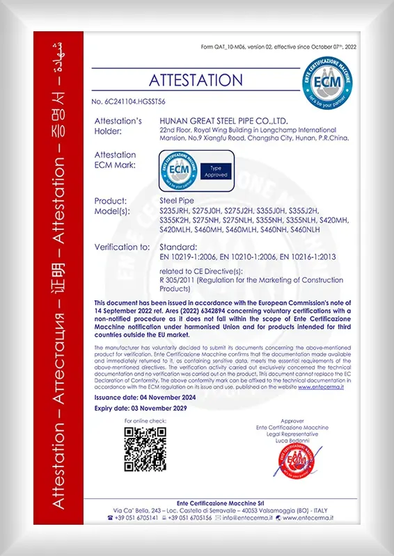 CE certificate 2029