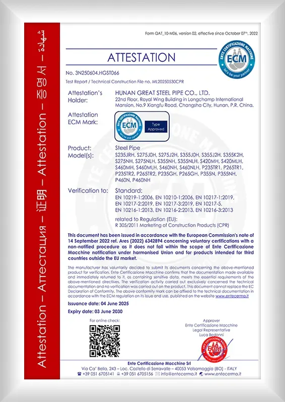 CE certificate 2030