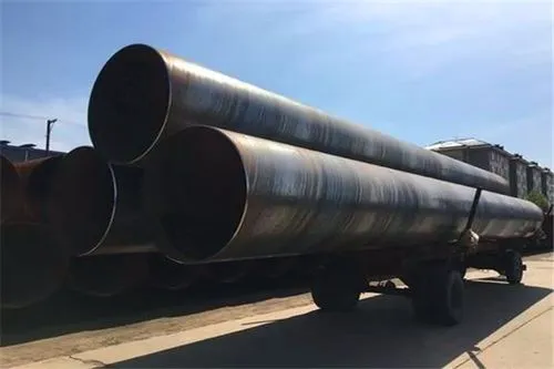 Surface treatment of spiral welded pipe