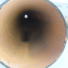 Geometrical characteristics of large-diameter steel pipe section