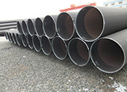 Production process of large-diameter straight seam steel pipe
